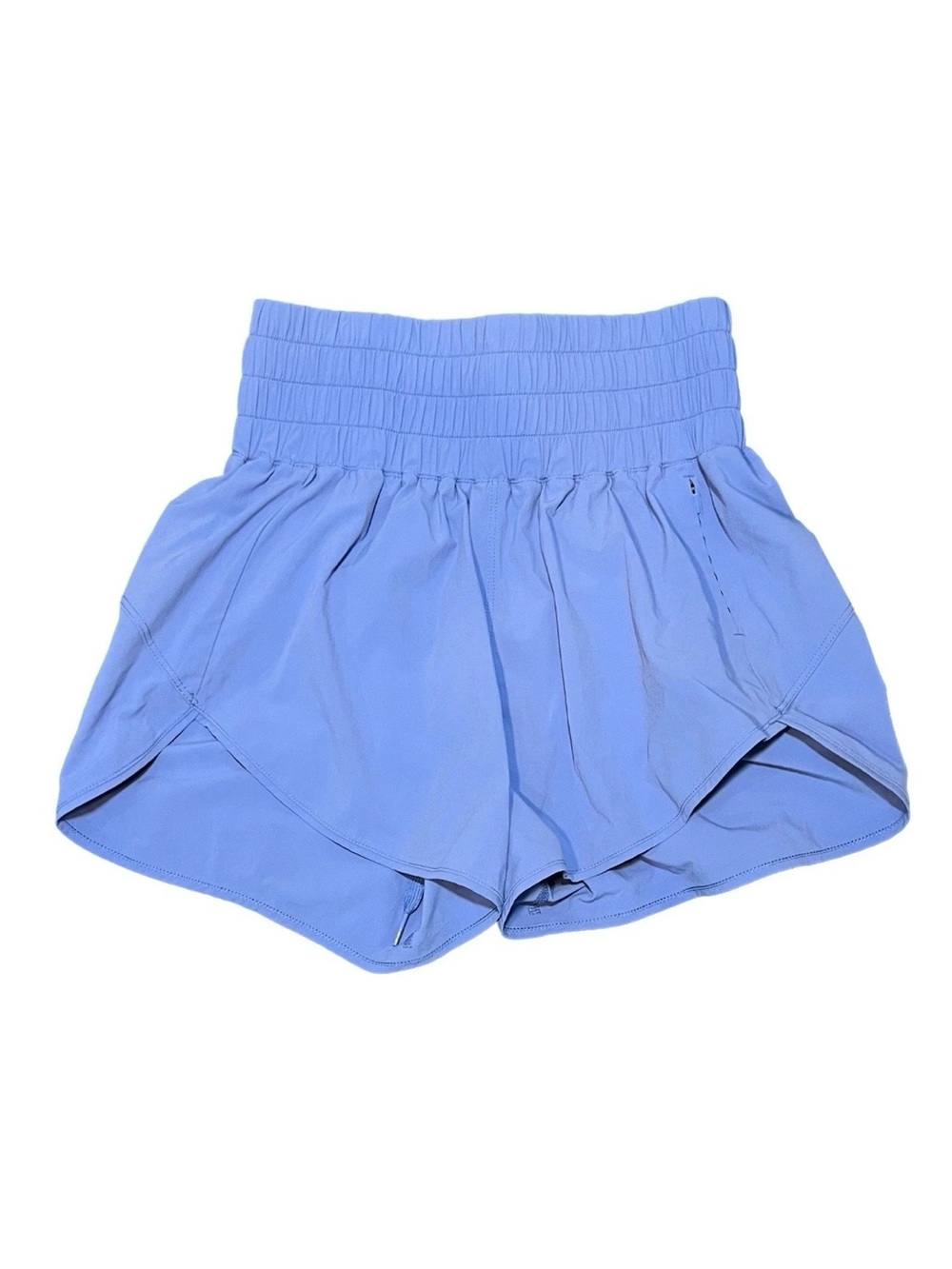 Outdoor Voices LightSpeed 3" High Rise Smocked Running Shorts Periwinkle Blue XS